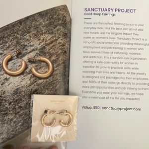 Gold hoop earrings from causebox now alltrue